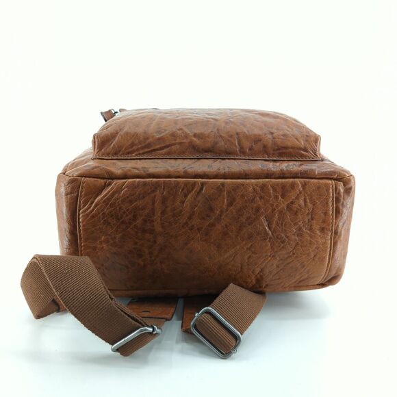 FRYE Backpack Bag Washed Tan Brown Leather Academia School 34DB0524-269 NEW - Picture 7 of 11